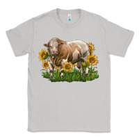 Moon Dust simmental bull with sunflowers Classic Tee - LillyAllenDesigns