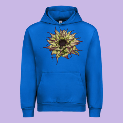 Sun   Fill Purple Sunflower Urban Hoodie Designed By Lillyallendesigns