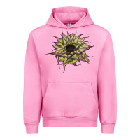 Fuchsia Pink sun   fill purple sunflower Urban Hoodie - LillyAllenDesigns