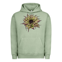 Pigment Oil Green sun   fill purple sunflower Urban Hoodie - LillyAllenDesigns