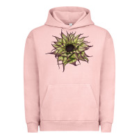Pigment Salmon sun   fill purple sunflower Urban Hoodie - LillyAllenDesigns