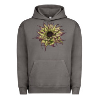 Pigment Tornado sun   fill purple sunflower Urban Hoodie - LillyAllenDesigns