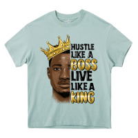 Arona hustle like a boss live like a king malia Heavy Core Tee - MaliasSmallBusiness