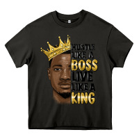 Asphalt hustle like a boss live like a king malia Heavy Core Tee - MaliasSmallBusiness