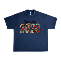 Navy senior 2023 western Urban Heavy Tee - JahusDesignShop