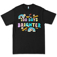 Black 100 days brighter Premium Tee - MaliasSmallBusiness