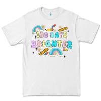 White 100 days brighter Premium Tee - MaliasSmallBusiness