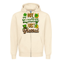 Sandshell St. Patrick's Not lucky just blessed Zipper Hoodie - OliviaCreatesArt