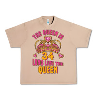The Queen Is 34 Long Live The Queen Urban Heavy Tee | Teevron
