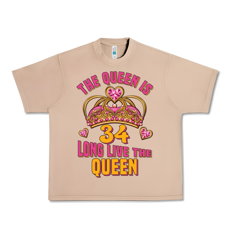 The Queen Is 34 Long Live The Queen Urban Heavy Tee by Jasminsmagicworld | Teevron