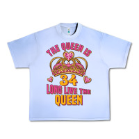 Grape Ice the queen is 34 long live the queen Urban Heavy Tee - Jasminsmagicworld