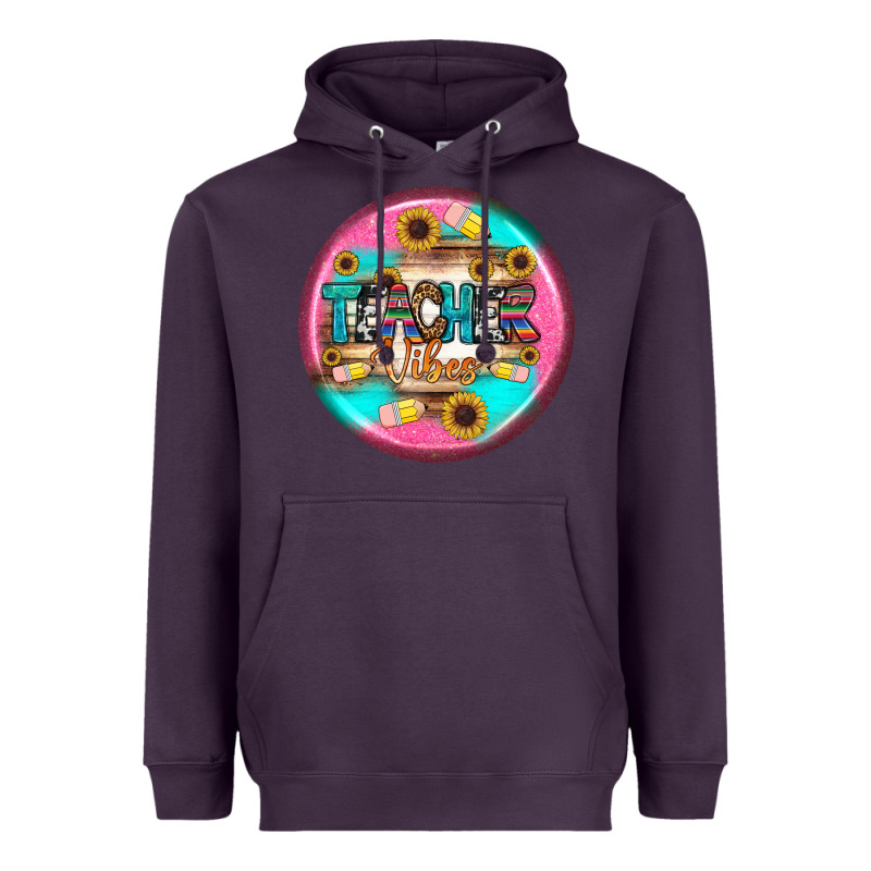 Teacher Vibe Earrings Heavyweight Hoodie by BundleAndBundleShop | Teevron