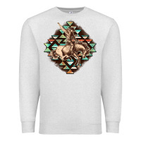 Oatmeal Heather Aztec symbol rodeo Premium Sweatshirt - FaDigitalArtStudio
