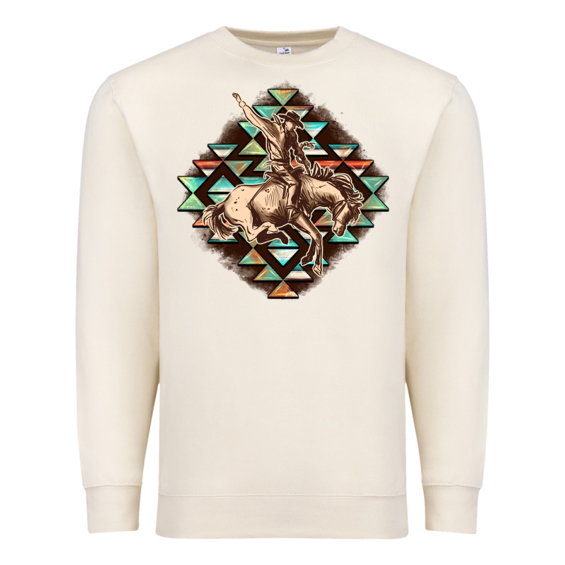 Aztec Symbol Rodeo Premium Sweatshirt by FaDigitalArtStudio | Teevron