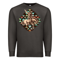Smoke Aztec symbol rodeo Premium Sweatshirt - FaDigitalArtStudio