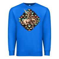 True Royal Aztec symbol rodeo Premium Sweatshirt - FaDigitalArtStudio