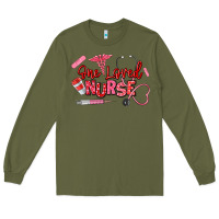 Army Green one loved nurse Long Sleeve Tee - texasbilliewilder