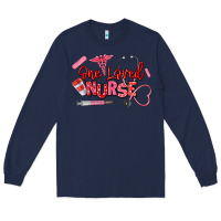 Navy one loved nurse Long Sleeve Tee - texasbilliewilder