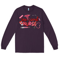 Plum one loved nurse Long Sleeve Tee - texasbilliewilder
