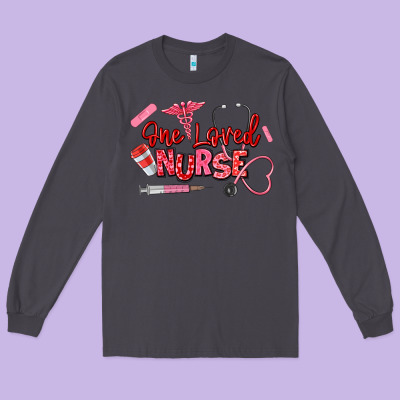 One Loved Nurse Long Sleeve Tee Designed By Texasbilliewilder