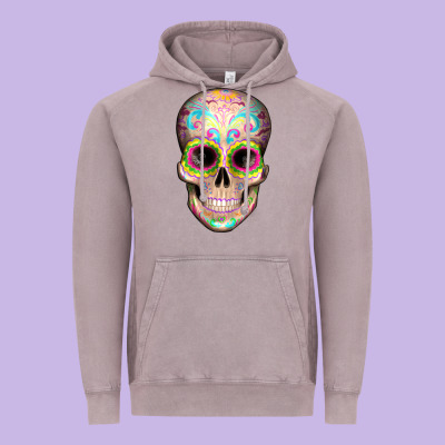 Mexican Skull Vintage Hoodie Designed By Artiststas