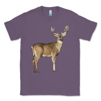 Lavender white tailed buck deer Classic Tee - LillyAllenDesigns
