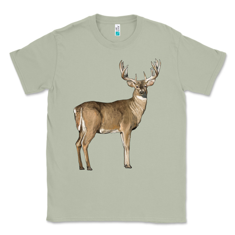 White Tailed Buck Deer Classic Tee by LillyAllenDesigns | Teevron