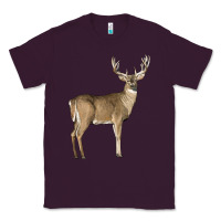 Plum white tailed buck deer Classic Tee - LillyAllenDesigns
