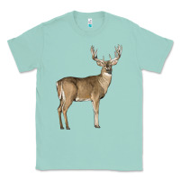 Seafoam white tailed buck deer Classic Tee - LillyAllenDesigns