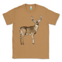 Toasted Coconut white tailed buck deer Classic Tee - LillyAllenDesigns