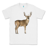 White white tailed buck deer Classic Tee - LillyAllenDesigns