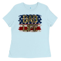 Baby Blue Dad Life Ladies Tee - Jasminsmagicworld