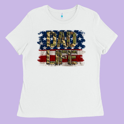 Dad Life Ladies Tee Designed By Jasminsmagicworld