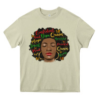 Mossy afro diva Heavy Core Tee - MaliasSmallBusiness