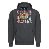 Smoke Happy Easter Heifers Zipper Hoodie - OliviaCreatesArt