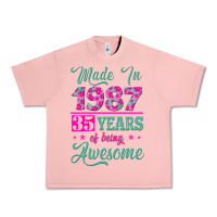 Salmon made in 1987, 35 years of being awesome Urban Heavy Tee - Jasminsmagicworld