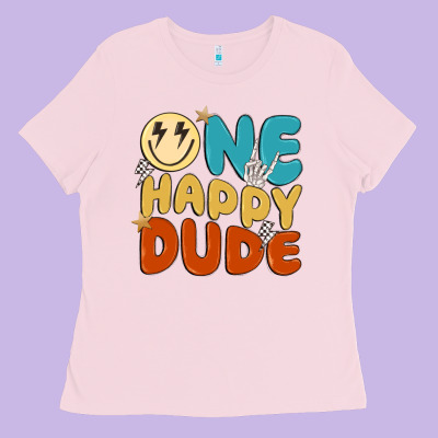 One Happy Dude Ladies Tee Designed By Maliassmallbusiness