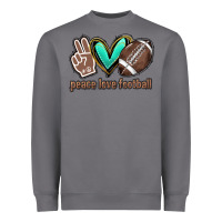 Storm Peace love football Heavyweight Sweatshirt - HowdyJamesFarm