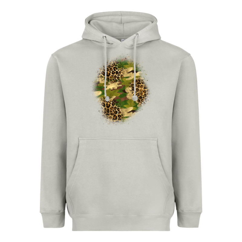 Camouflage And Leopard Patch  4 Heavyweight Hoodie by BundleAndBundleShop | Teevron