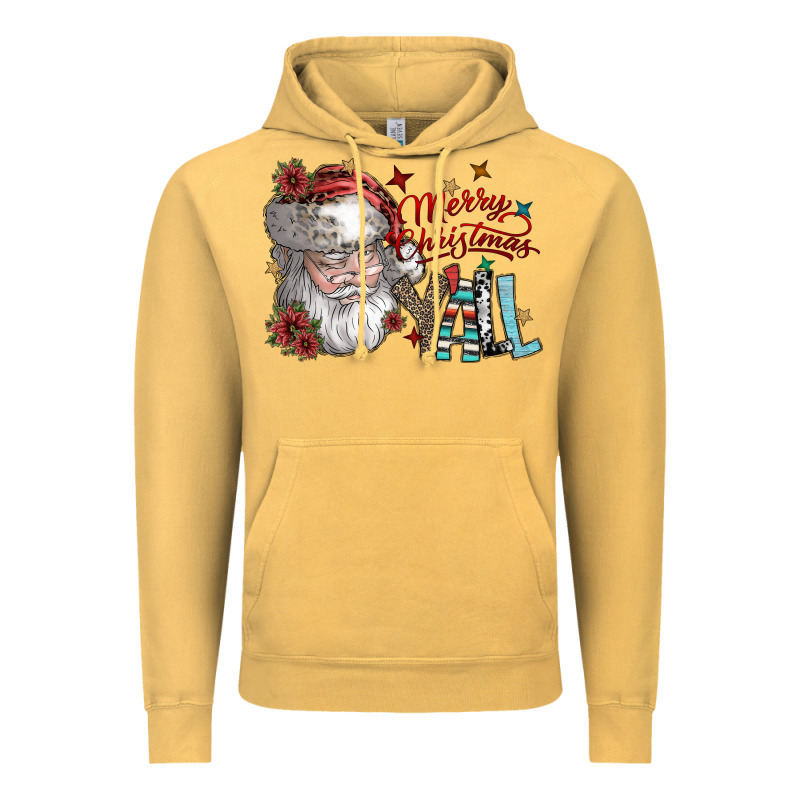 Merry Christmas Yall Vintage Hoodie by SublimationCraftShop | Teevron