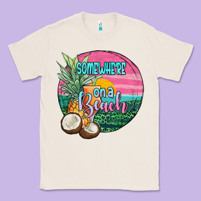 Somewhere On A Beach Classic Tee Designed By Jahusdesignshop