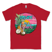 Red somewhere on a beach Classic Tee - JahusDesignShop
