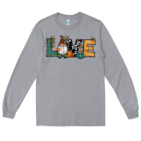 Heather Grey Fall Love Gnome Long Sleeve Tee - RanaPortraitStore