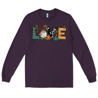 Plum Fall Love Gnome Long Sleeve Tee - RanaPortraitStore