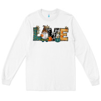 White Fall Love Gnome Long Sleeve Tee - RanaPortraitStore