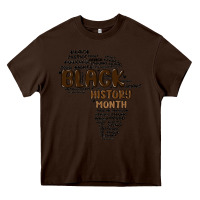Chocolate Brown black history month Heavy Core Tee - MaliasSmallBusiness