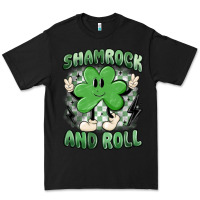 Black shamrock and roll Premium Tee - MaliasSmallBusiness