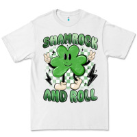 White shamrock and roll Premium Tee - MaliasSmallBusiness