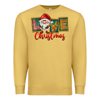 Antique Gold Love Christmas Gnome Santa Premium Sweatshirt - FaDigitalArtStudio
