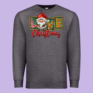 Love Christmas Gnome Santa Premium Sweatshirt Designed By Fadigitalartstudio